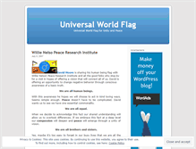 Tablet Screenshot of humanbeingflag.wordpress.com