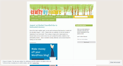 Desktop Screenshot of craftybynature.wordpress.com