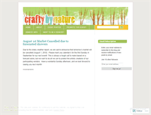 Tablet Screenshot of craftybynature.wordpress.com