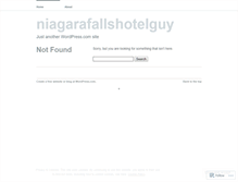 Tablet Screenshot of niagarafallshotelguy.wordpress.com