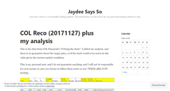 Desktop Screenshot of jaydeesaysso.wordpress.com