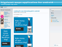 Tablet Screenshot of bigplanetmaps.wordpress.com