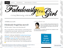 Tablet Screenshot of fabulouslyfrugirl.wordpress.com