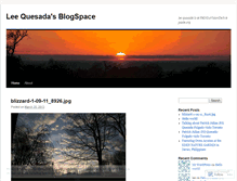 Tablet Screenshot of leeqsblog.wordpress.com