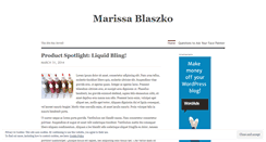 Desktop Screenshot of marissablaszko.wordpress.com