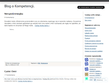 Tablet Screenshot of kompetencja.wordpress.com