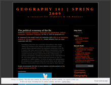 Tablet Screenshot of geo101spring09.wordpress.com