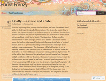 Tablet Screenshot of foustfrenzy.wordpress.com