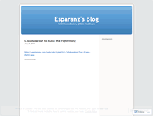Tablet Screenshot of esparanz.wordpress.com