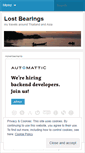 Mobile Screenshot of lostbearings.wordpress.com