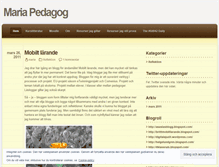 Tablet Screenshot of mariapedagog.wordpress.com