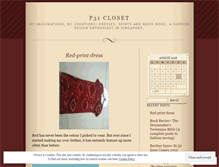 Tablet Screenshot of p31closet.wordpress.com