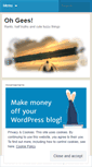 Mobile Screenshot of ohgees.wordpress.com