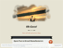 Tablet Screenshot of ohgees.wordpress.com