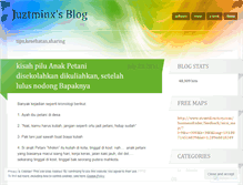 Tablet Screenshot of juztminx.wordpress.com