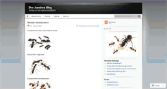 Desktop Screenshot of ameisen.wordpress.com