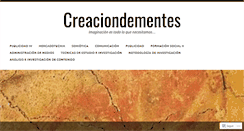 Desktop Screenshot of creaciondementes.wordpress.com