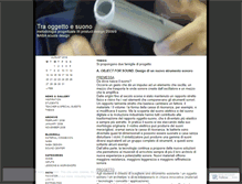 Tablet Screenshot of objectandsound.wordpress.com