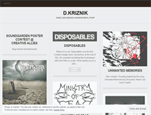 Tablet Screenshot of dkriznik.wordpress.com