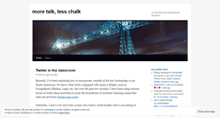 Desktop Screenshot of moretalklesschalk.wordpress.com