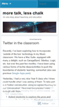 Mobile Screenshot of moretalklesschalk.wordpress.com