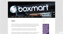 Desktop Screenshot of boxmart.wordpress.com