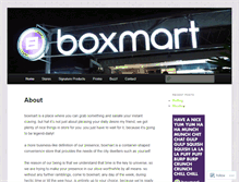 Tablet Screenshot of boxmart.wordpress.com