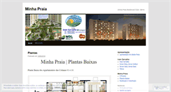 Desktop Screenshot of minhapraia.wordpress.com