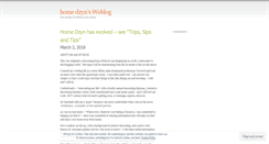 Desktop Screenshot of homedzyn.wordpress.com