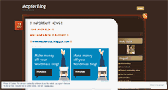 Desktop Screenshot of mopferblog.wordpress.com