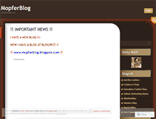 Tablet Screenshot of mopferblog.wordpress.com