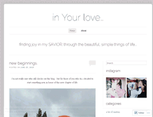 Tablet Screenshot of inyourlove.wordpress.com