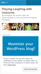 Mobile Screenshot of froghousephotographyblog.wordpress.com