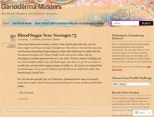 Tablet Screenshot of ganodermamasters.wordpress.com