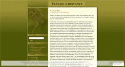 Desktop Screenshot of letravailadistance.wordpress.com
