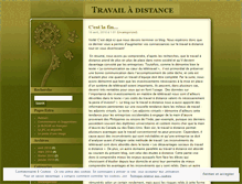 Tablet Screenshot of letravailadistance.wordpress.com