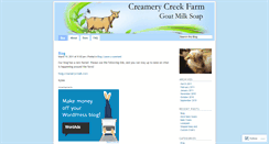 Desktop Screenshot of creamerycreek.wordpress.com