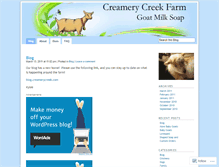 Tablet Screenshot of creamerycreek.wordpress.com