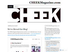 Tablet Screenshot of cheekmagazine.wordpress.com