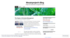 Desktop Screenshot of mosaicprojects.wordpress.com