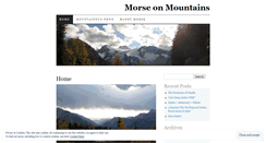 Desktop Screenshot of morseonmountains.wordpress.com