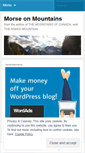 Mobile Screenshot of morseonmountains.wordpress.com