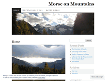 Tablet Screenshot of morseonmountains.wordpress.com