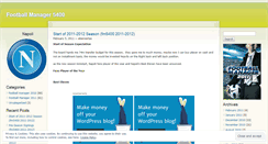 Desktop Screenshot of footballmanager5400.wordpress.com