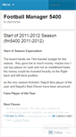 Mobile Screenshot of footballmanager5400.wordpress.com