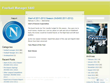 Tablet Screenshot of footballmanager5400.wordpress.com