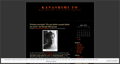 Desktop Screenshot of kanashimito.wordpress.com