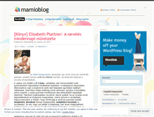 Tablet Screenshot of mamioblog.wordpress.com