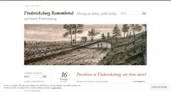 Desktop Screenshot of fredericksburghistory.wordpress.com