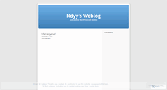 Desktop Screenshot of ndyy.wordpress.com